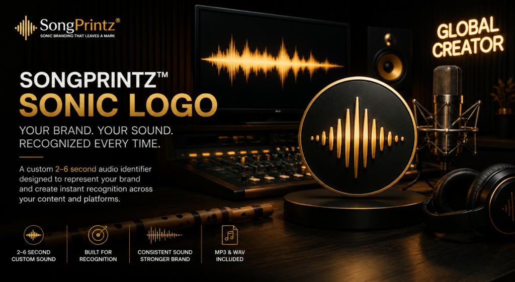 SONGPRINTZ Sonic Logo custom audio branding service